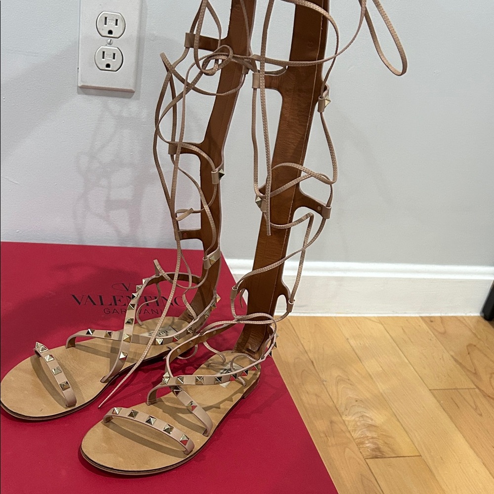 Valentino Women's Tan Gladiator Sandals